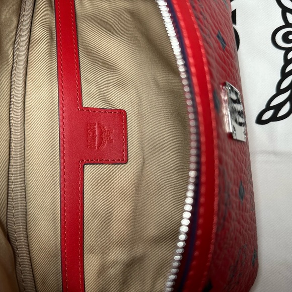 MCM Red Leather Bum Bag LIKE NEW - Picture 16 of 16